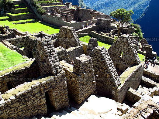 Machu Picchu is capital of the Inca Empire in Andes mountains, Peru, South America (2011 год). Стоковое фото, фотограф Сергей Стрелков / Фотобанк Лори