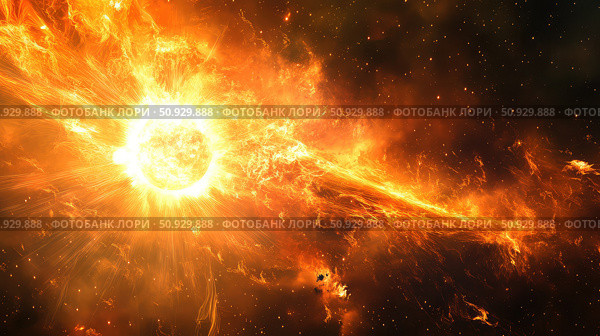 magnetosphere absorbing solar flare ai generated. Стоковое AI-изображение, AI-художник Vectorwin / Фотобанк Лори