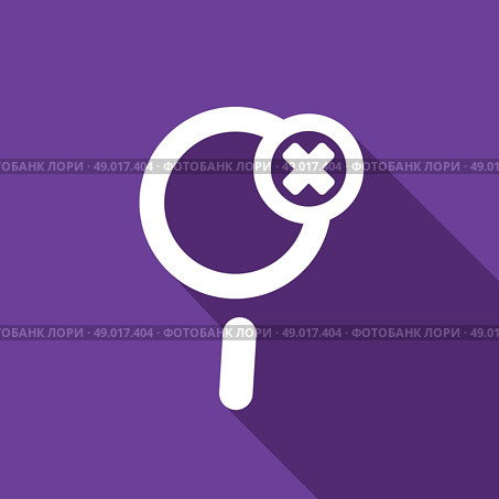 Magnify icon Icon with a long shadow. Стоковая иллюстрация, агентство Ingram Publishing / Фотобанк Лори