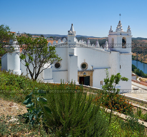 Main church - a former mosque (Igreja matriz). Mertola. Baixo Alentejo. Portugal (2016 год). Стоковое фото, фотограф Сергей Пристяжнюк (Serg Zastavkin) / Фотобанк Лори