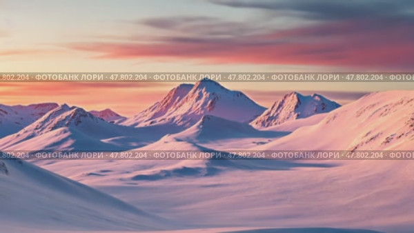 Majestic winter mountainscape at sunrise with changing light and shadows. Стоковое AI-видео, аниматор Sabyna75 / Фотобанк Лори