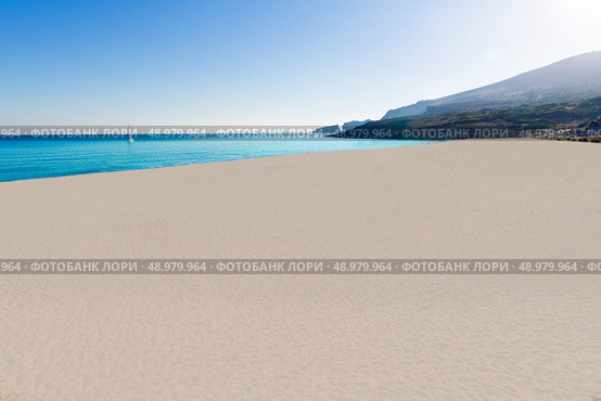 Majorca Cala Mesquida beach in Mallorca Balearic Islands of Spain. Стоковое фото, агентство Ingram Publishing / Фотобанк Лори