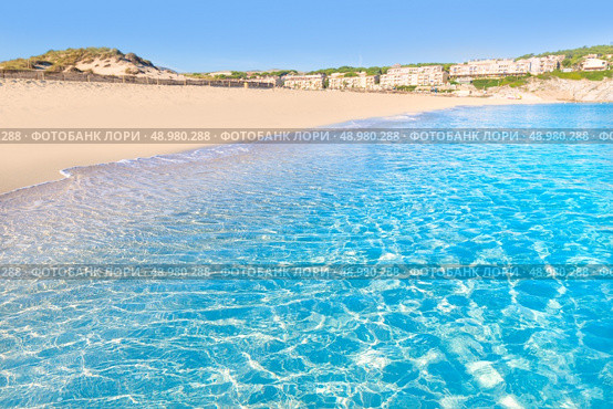 Majorca Cala Mesquida beach in Mallorca Balearic Islands of Spain. Стоковое фото, агентство Ingram Publishing / Фотобанк Лори