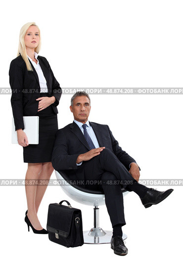 man and woman executives. Стоковое фото, агентство Ingram Publishing / Фотобанк Лори