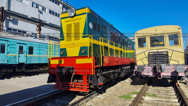 Маневровый тепловоз ТЭМ1М-0078. Редакционное фото, фотограф Ирина / Фотобанк Лори