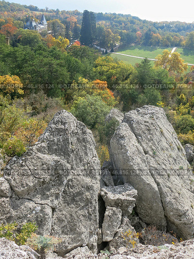 Массандровский парк и дворец Массандра. Ялта. Крым. Редакционное фото, фотограф Татьяна Т / Фотобанк Лори