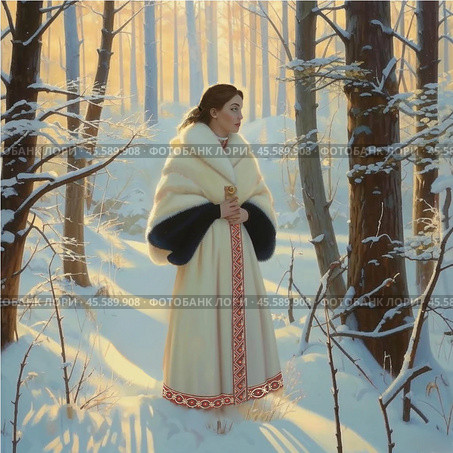 Матушка - Зима. Стоковое AI-изображение, AI-художник Карина Волкова / Фотобанк Лори