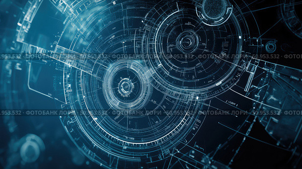 mechanical rotating gear ai generated. Стоковое AI-изображение, AI-художник Vectorwin / Фотобанк Лори