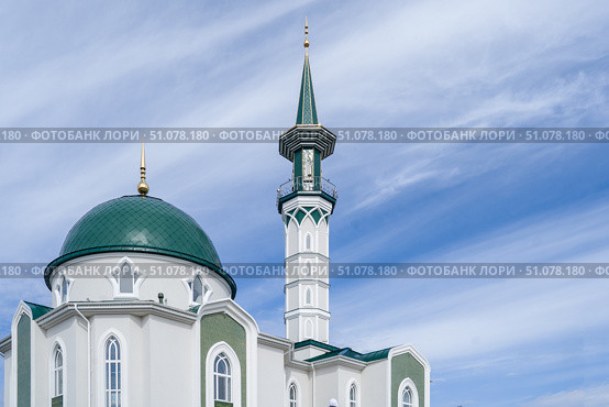 Мечеть Мухамадсалим в Стерлитамаке. (2024 год). Редакционное фото, фотограф Андреева Тамара Викторовна / Фотобанк Лори
