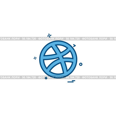 media network social dribbble icon vector design. Стоковая иллюстрация, агентство Ingram Publishing / Фотобанк Лори