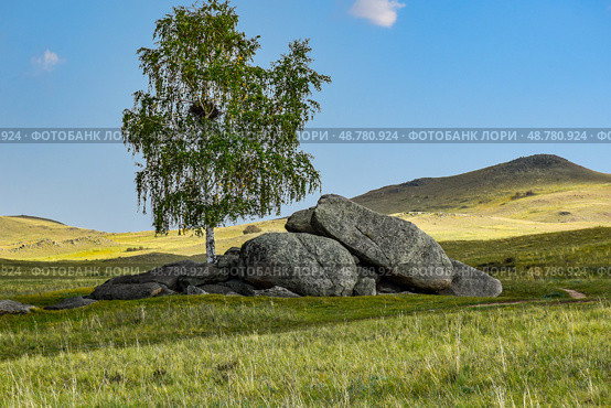 Мегалиты Хакасии. Стоковое фото, фотограф Александр Галинский / Фотобанк Лори