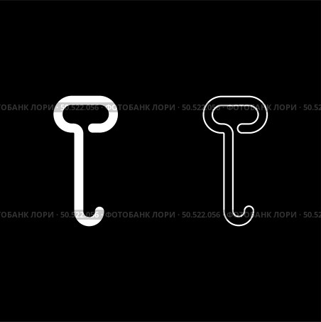 Metal fire poker for coals hook for freight load cargo opening hatches hand transport pull box crate with wood concept rabble set icon white color vector illustration image simple solid fill outline contour line thin flat style. Metal fire poker for coals hook for freight load cargo opening hatches hand transport pull box crate with wood concept rabble set icon white color vector illustration image solid fill outline contour line thin flat style. Стоковая иллюстрация, агентство Ingram Publishing / Фотобанк Лори