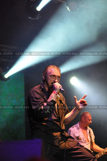 Михаил Горшенёв, солист рок группы "Король и шут" (2013 год). Редакционное фото, фотограф Голованов Сергей / Фотобанк Лори