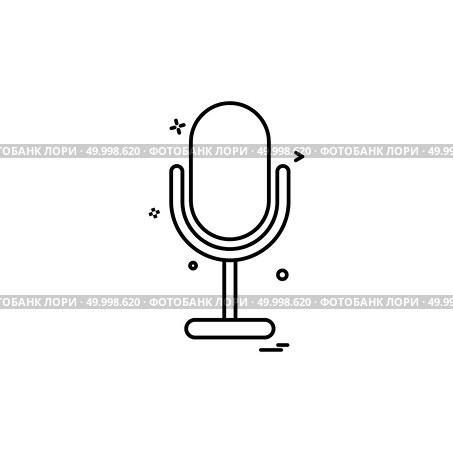 mike recorder sound voice icon vector design. Стоковая иллюстрация, агентство Ingram Publishing / Фотобанк Лори
