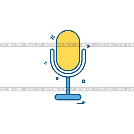 mike recorder sound voice icon vector design. Стоковая иллюстрация, агентство Ingram Publishing / Фотобанк Лори
