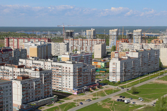 Микрорайон 3А в Новочебоксарске (2024 год). Редакционное фото, фотограф Иван Дуплик / Фотобанк Лори