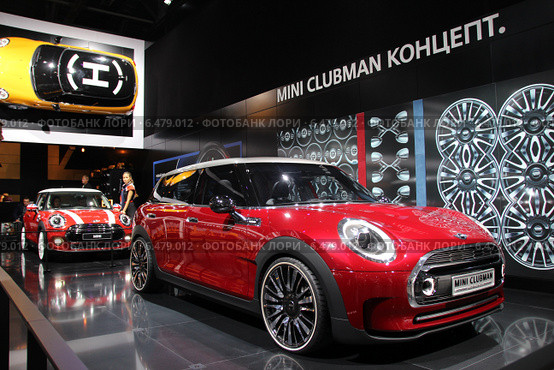Mini clubman concept. Московский международный автомобильный салон 2014. Редакционное фото, фотограф Владимир Тучин / Фотобанк Лори