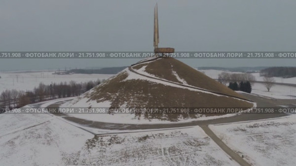 Минск. Мемориал - Курган Славы. Go-pro. Редакционное видео, видеограф Евгений Ковалев / Фотобанк Лори