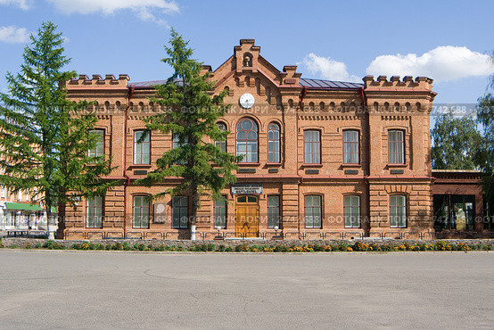 Минусинск. Музей Мартьянова. Первый корпус (2011 год). Редакционное фото, фотограф Шичкина Антонина / Фотобанк Лори
