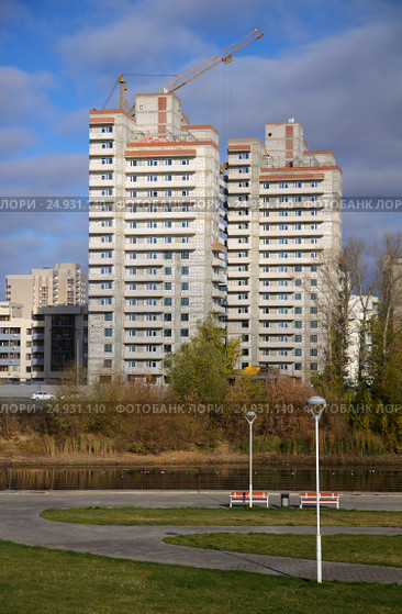 Modern apartment buildings in Kazan, Russia (2016 год). Стоковое фото, фотограф Нелли Сабитова / Фотобанк Лори