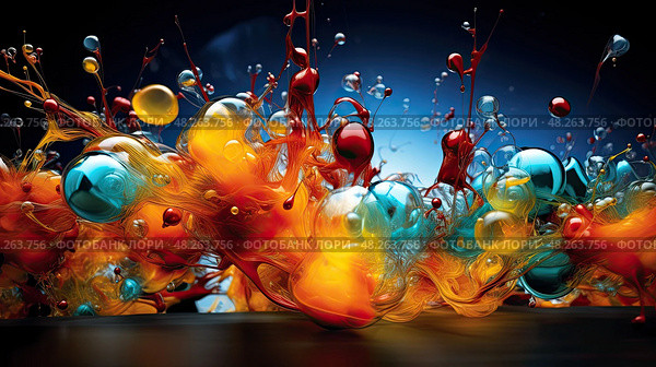 molecules chemistry atoms ai generated. Стоковое AI-изображение, AI-художник Vectorwin / Фотобанк Лори