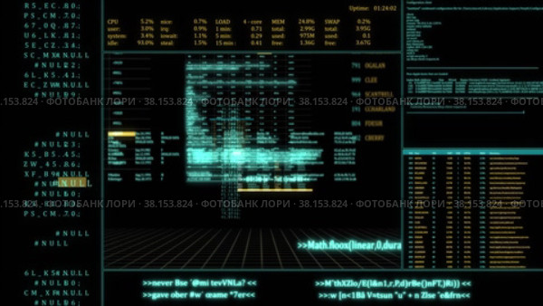 Monitor screen while hacking a computer. Стоковое видео, видеограф Chudakov_Ivan / Фотобанк Лори