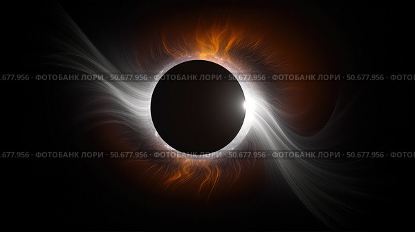 moon sun in space ai generated. Стоковое AI-изображение, AI-художник Vectorwin / Фотобанк Лори