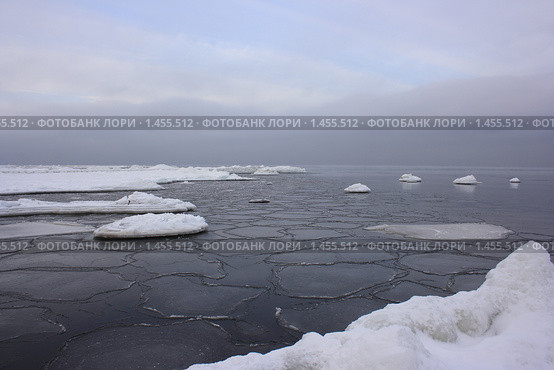 Море замерзает. Стоковое фото, фотограф Виктор Зандер / Фотобанк Лори