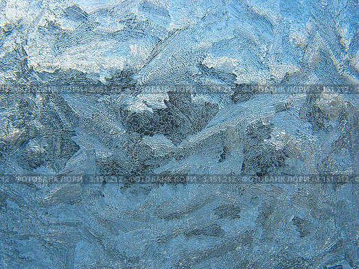 Морозные узоры на стекле - натуральный зимний фон. Стоковое фото, фотограф Светлана Ильева (Иванова) / Фотобанк Лори