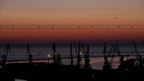 Морской порт в Одессе, Украина. Стоковое видео, видеограф Артем Поваров / Фотобанк Лори