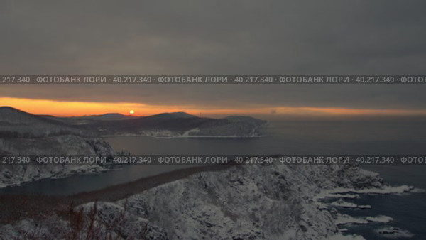 Морской рассвет. Стоковое видео, видеограф Кузнецов Александр / Фотобанк Лори