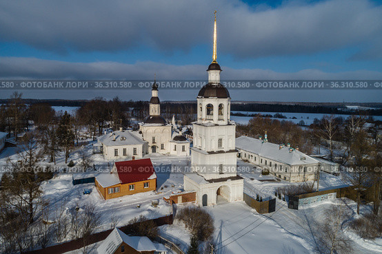 Московская область, Можайский район, Успенский Колоцкий женский монастырь (2021 год). Редакционное фото, фотограф glokaya_kuzdra / Фотобанк Лори