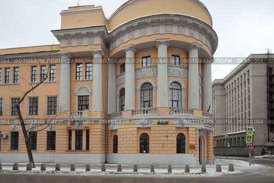 Московский педагогический государственный университет, фрагмент архитектуры (2019 год). Редакционное фото, фотограф Дмитрий Неумоин / Фотобанк Лори