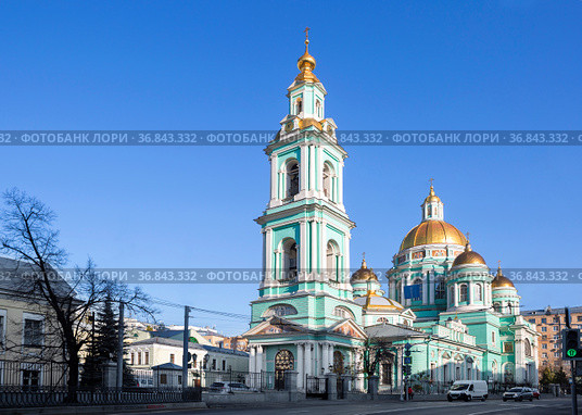 Москва.  Елоховский собор (2021 год). Редакционное фото, фотограф Галина Савина / Фотобанк Лори
