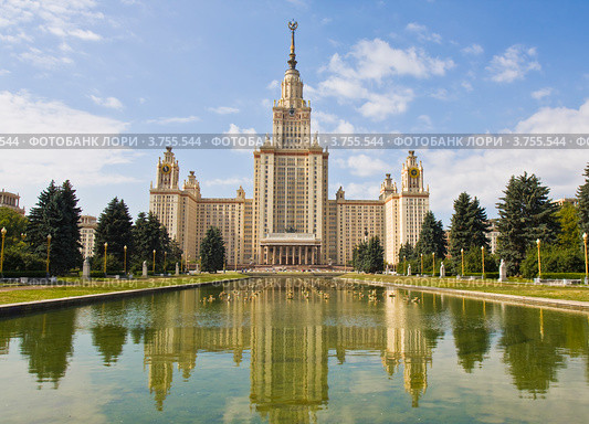 Москва, Московский государственный университет (2012 год). Стоковое фото, фотограф ИВА Афонская / Фотобанк Лори