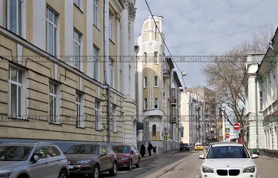 Москва, Подсосенский переулок (2023 год). Редакционное фото, фотограф Илюхина Наталья / Фотобанк Лори