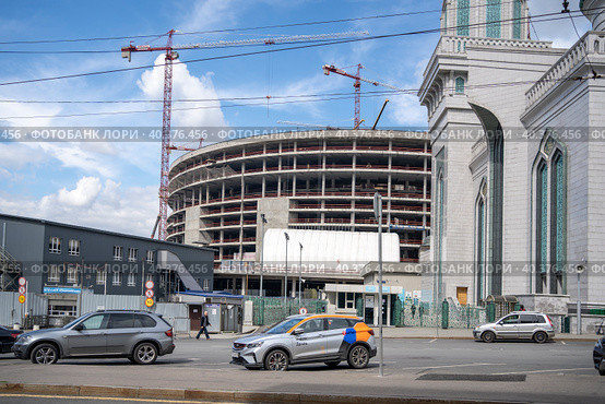 Москва, соборная мечеть у СК "Олимпийский" (2023 год). Редакционное фото, фотограф Владимир Макеев / Фотобанк Лори