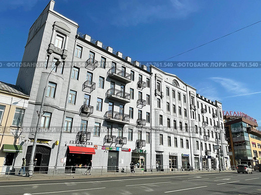 Москва, Таганская улица, дом 1/2 строение 2, 1914 года постройки. Редакционное фото, фотограф Овчинникова Ирина / Фотобанк Лори