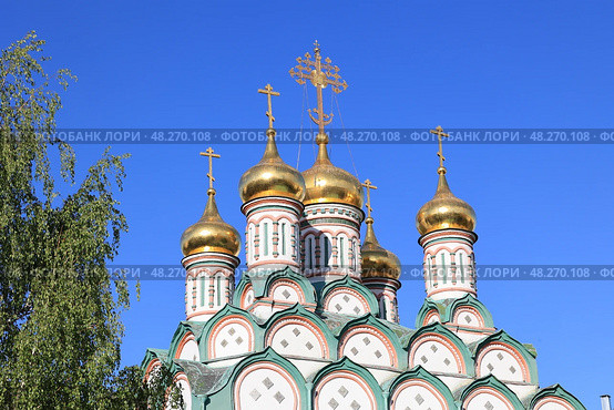 Москва. Церковь Николая Чудотворца, что в Хамовниках. Стоковое фото, фотограф Михаил Ворожцов / Фотобанк Лори