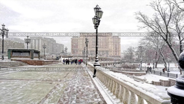Москва. Зимний пейзаж. Стоковая анимация, аниматор Parmenov Pavel / Фотобанк Лори