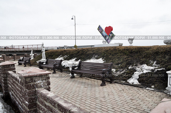 Мост через реку Юрга. Село Юргинское. Тюменская область (2019 год). Стоковое фото, фотограф Александр Тараканов / Фотобанк Лори