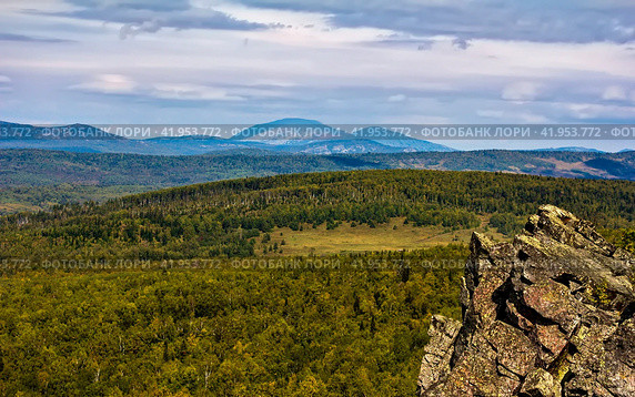 Mount Yamantau, the highest peak of the South Urals Bashkortostan Russia. Стоковое фото, фотограф Акиньшин Владимир / Фотобанк Лори