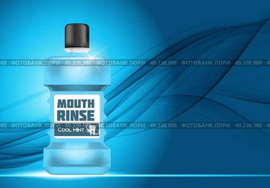 Mouth Rinse Design Cosmetics Product  Template for Ads or Magazine Background. 3D Realistic Vector Iillustration. EPS10. Mouth Rinse Design Cosmetics Product  Template for Ads or Magazi. Стоковая иллюстрация, агентство Ingram Publishing / Фотобанк Лори