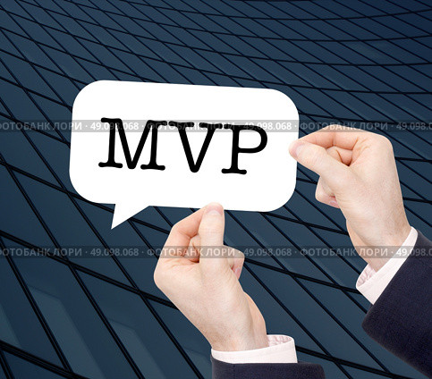 MVP written in a speechbubble. Стоковое фото, агентство Ingram Publishing / Фотобанк Лори