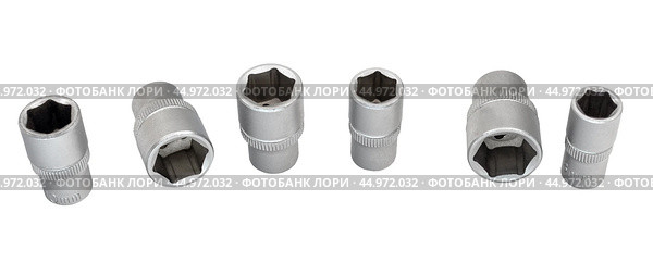Насадки для гаечного ключа с храповым механизмом. Ratchet wrench bits with ratchet mechanism. Стоковое фото, фотограф Татьяна Д / Фотобанк Лори