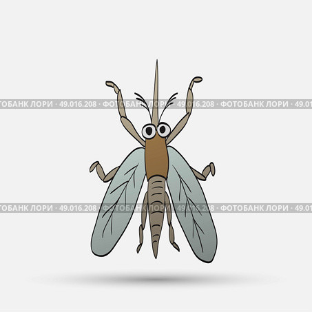 nasty cartoon mosquito. Стоковая иллюстрация, агентство Ingram Publishing / Фотобанк Лори