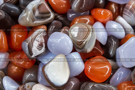 Natural colored stones of different breeds. Стоковое фото, фотограф Виктория Подгорная / Фотобанк Лори