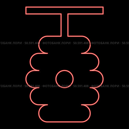 Neon beehive bee hive apiculture concept red color vector illustration image flat style light. Neon beehive bee hive apiculture concept red color vector illustration image flat style. Стоковая иллюстрация, агентство Ingram Publishing / Фотобанк Лори