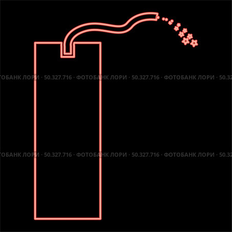 Neon dynamite red color vector illustration flat style light image. Neon dynamite red color vector illustration flat style image. Стоковая иллюстрация, агентство Ingram Publishing / Фотобанк Лори