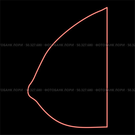 Neon female breast red color vector illustration flat style light image. Neon female breast red color vector illustration flat style image. Стоковая иллюстрация, агентство Ingram Publishing / Фотобанк Лори